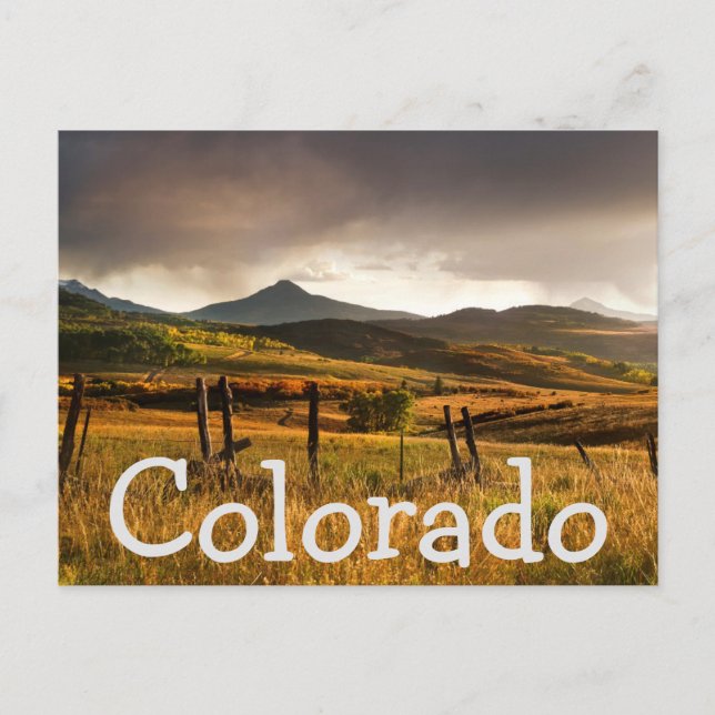 Postal Estados Unidos, Colorado, Montañas San Juan (Anverso)