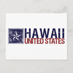 Postal Estados Unidos con estrella - Hawái