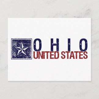 Postal Estados Unidos con estrella - Ohio
