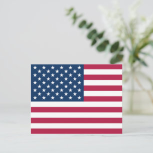 Postal Estados Unidos de América bandera patriótica USA