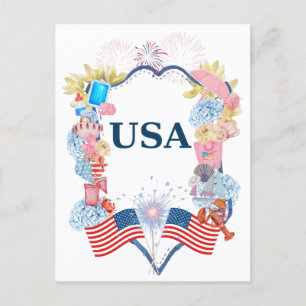 Postal Estados Unidos de América Patriótico