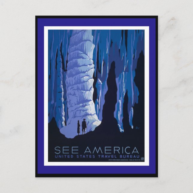 Postal Estados Unidos de Viajes - WPA (Anverso)