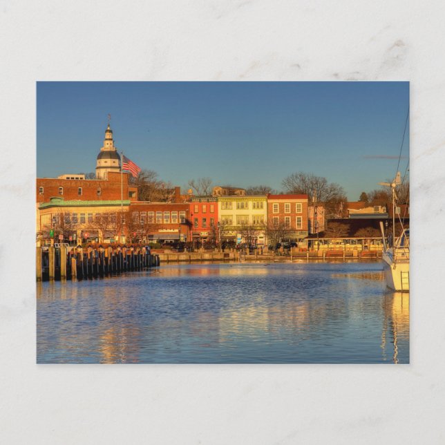 Postal Estados Unidos - Maryland - Annapolis - City Dock  (Anverso)