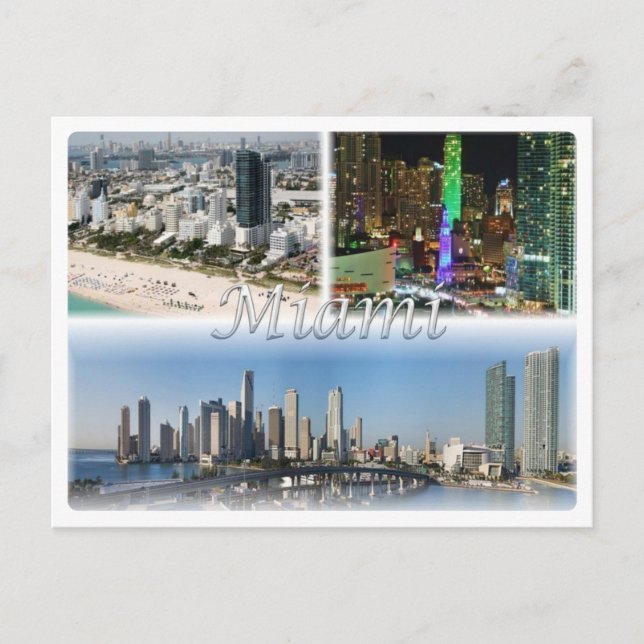 Postal Estados Unidos - Miami - Florida (Anverso)