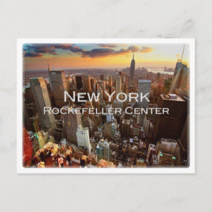 Postal Estados Unidos - Nueva York - Centro Rockefeller -