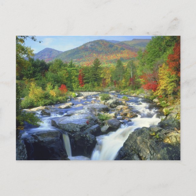 Postal Estados Unidos, Nueva York. Una cascada en el Adir (Anverso)