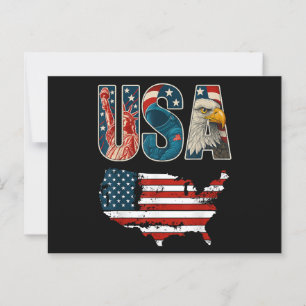 Postal Estados Unidos Patriótico 4 de julio Bandera de Es
