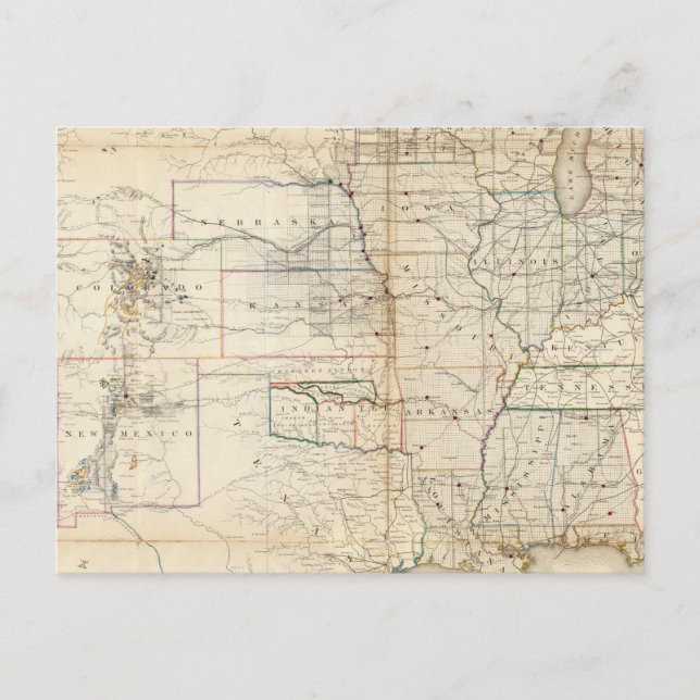 Postal Estados Unidos, Territorios (Anverso)