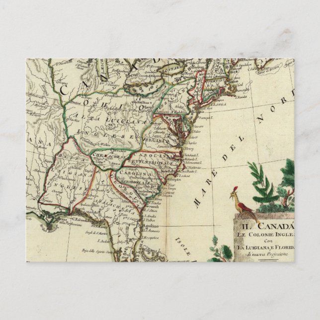 Postal Estados Unidos y Canadá (Anverso)