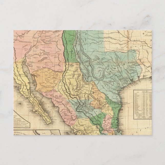 Postal Estados Unidos y México (Anverso)
