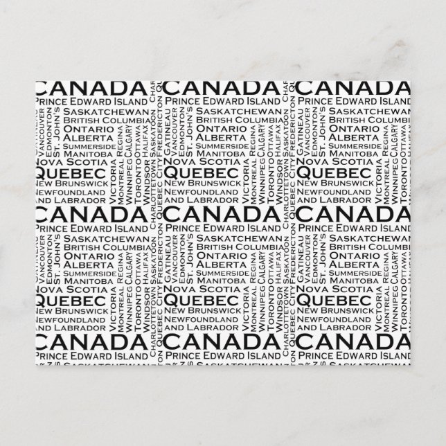 Postal Estados y ciudades de Canadá (Anverso)