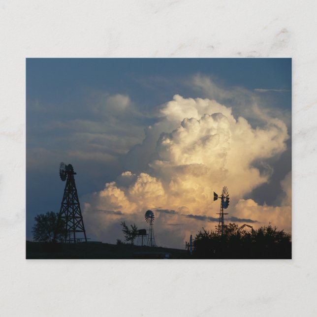 Postal estadounidense de energía eólica (Anverso)