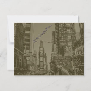 postal estadounidense de estilo vintage