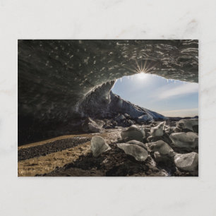 Postal Estallido de sol en la entrada de la cueva de hiel