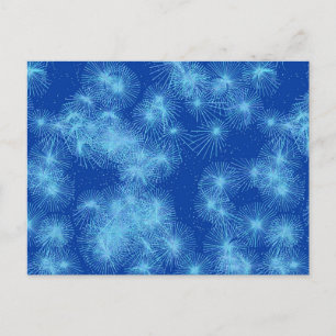 Postal estallidos de estrellas de cristales de hielo, fon
