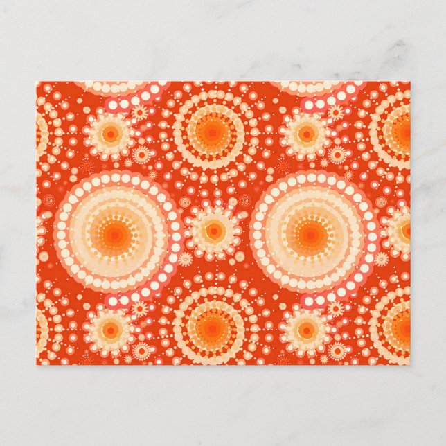 Postal Estallidos y pinzas, naranja de mandarina (Anverso)