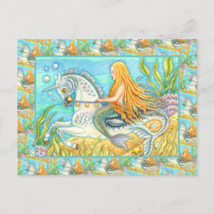 POSTAL ESTALLION DE MERMAID & MAR, FANTASÍA BLANCA UNICOR