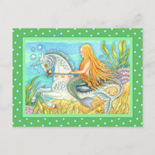 POSTAL ESTALLION DE MERMAID & MAR, FANTASÍA BLANCA UNICOR