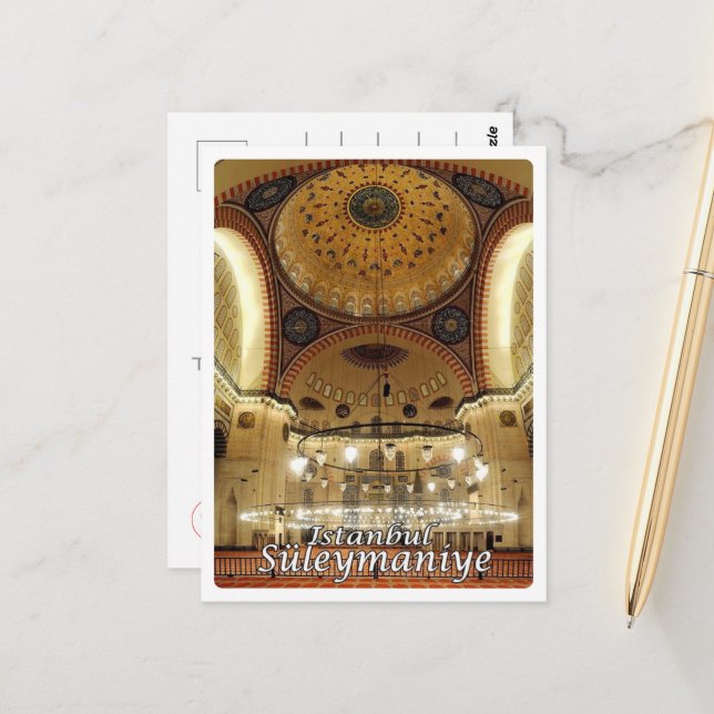 Postal Estambul - Basílica de Solimano - Turquía - (Anverso/Reverso In Situ)
