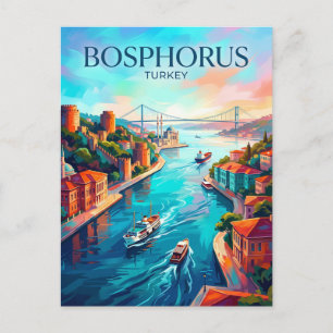 Postal Estambul - Bósforo Turquía
