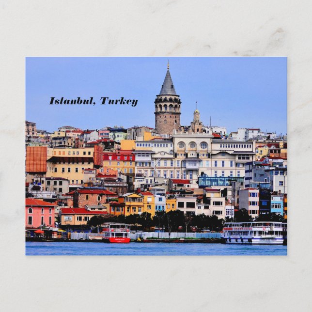 Postal Estambul, Turquía (Anverso)