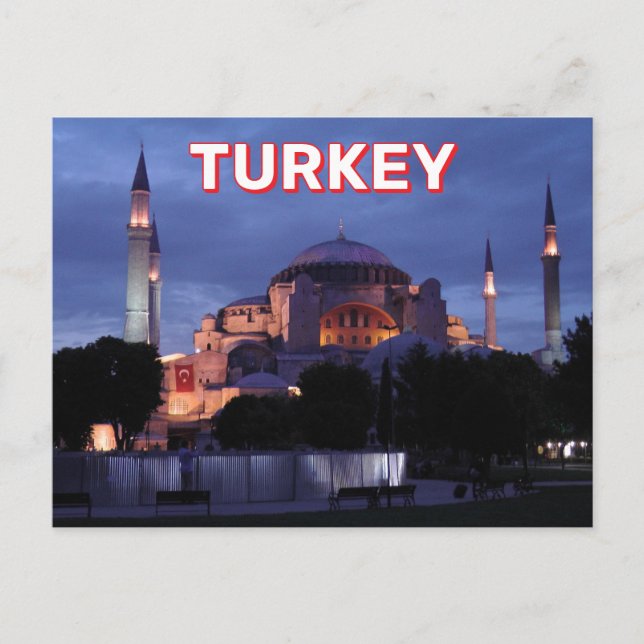 Postal Estambul, Turquía (Anverso)