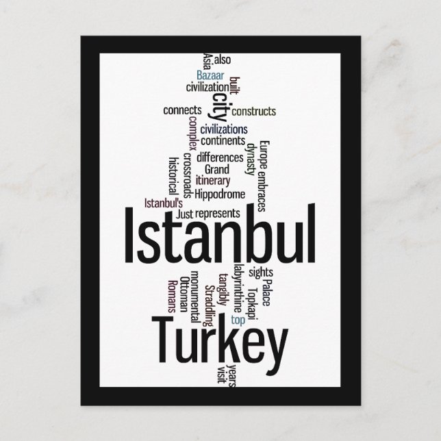 Postal Estambul Turquía (Anverso)