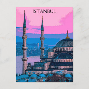 Postal Estambul Turquía Hagia Sophia Arquitectura