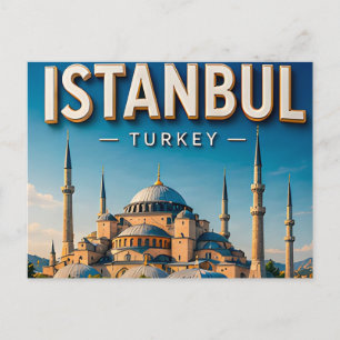 Postal Estambul Turquía Hagia Sophia Bósforo Cultural