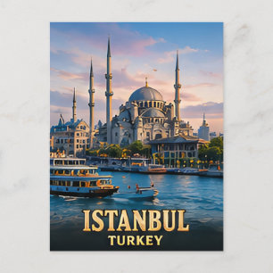 Postal ✈️ Estambul Turquía Recuerdos de viaje 🕌