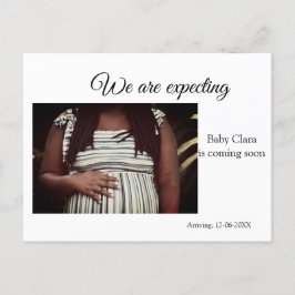 Postal estamos embarazadas agregar nombre de bebé fecha d