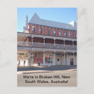 Postal Estamos en Broken Hill, Nueva Gales del Sur Austra