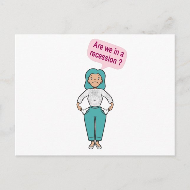 Postal ¿Estamos en una recesión? (Anverso)
