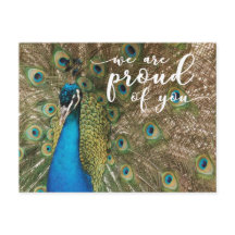 "Estamos orgullosos de ti" 2, Foto de pavo real