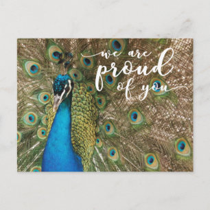 Postal "Estamos orgullosos de ti" 2, Foto de pavo real