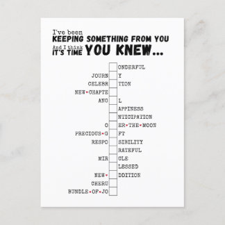 Postal Estamos teniendo un bebé - Rompecabezas completo y