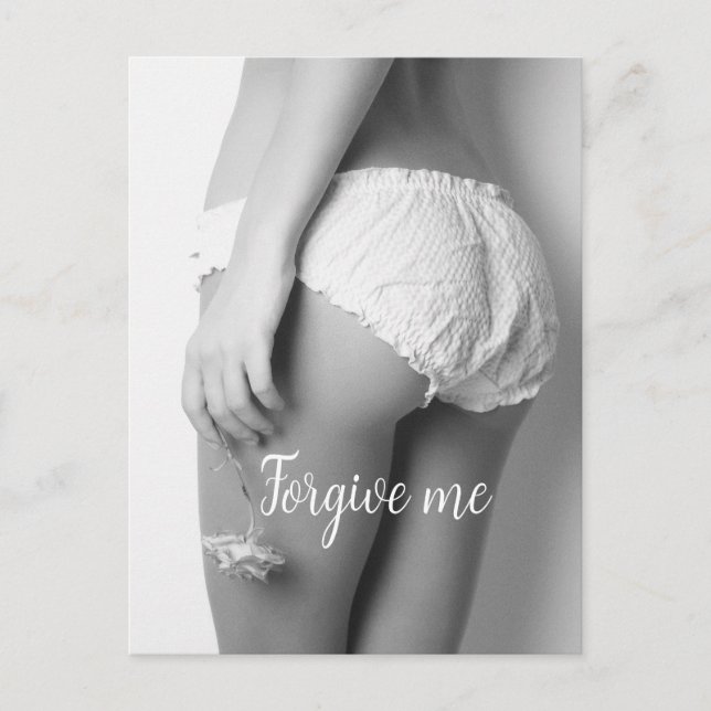 Postal Estampa de niña con flores (Anverso)