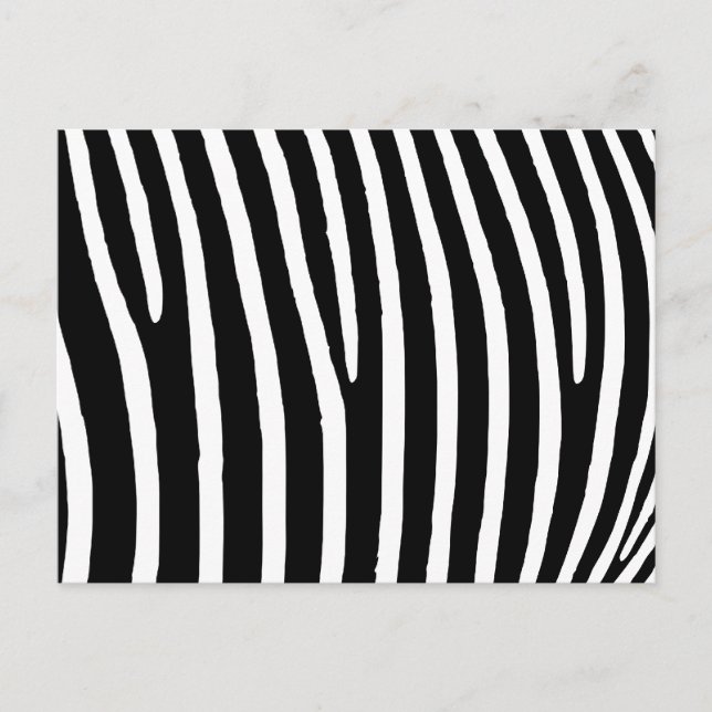 Postal Estampado de cebra (Anverso)
