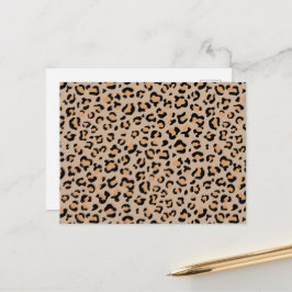 Postal Estampado de leopardo, manchas de leopardo, leopar
