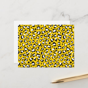 Postal Estampado de leopardo, manchas de leopardo, leopar