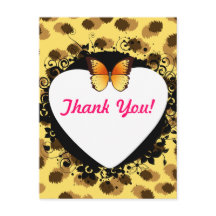 Estampado de leopardo oído y mariposa
