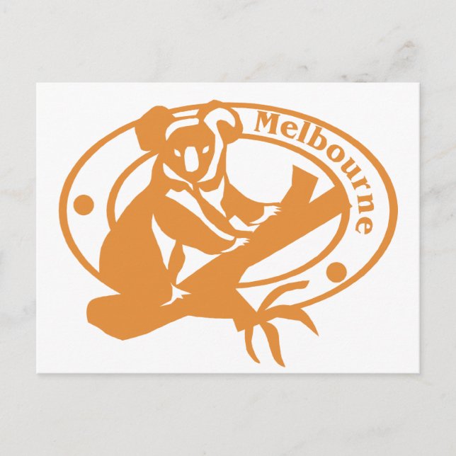 Postal Estampado de Melbourne (Anverso)