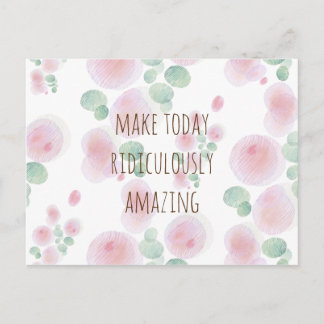 Postal Estampado de plores