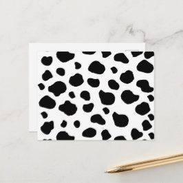 Postal Estampado de vaca, Patrón de vaca, Manchas de vaca