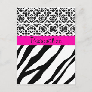 Postal Estampado de zebra