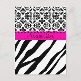 Postal Estampado de zebra