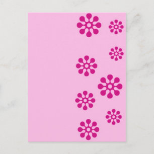 Postal Estampado floral