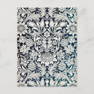 Postal Estampado floral vintage, William Morris