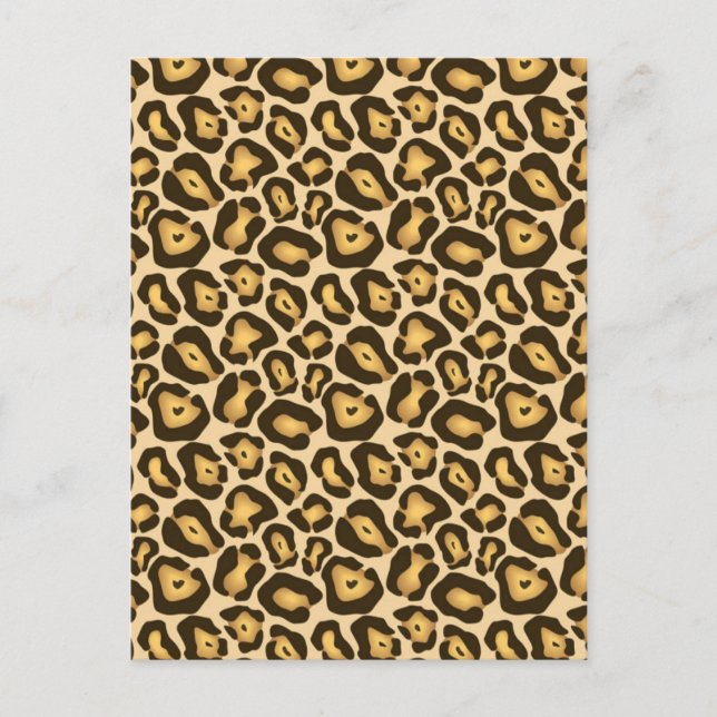 Postal Estampado leopardo (Anverso)