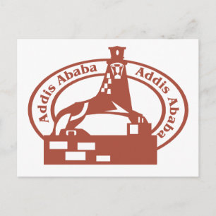 Postal Estampilla de Adís Abeba